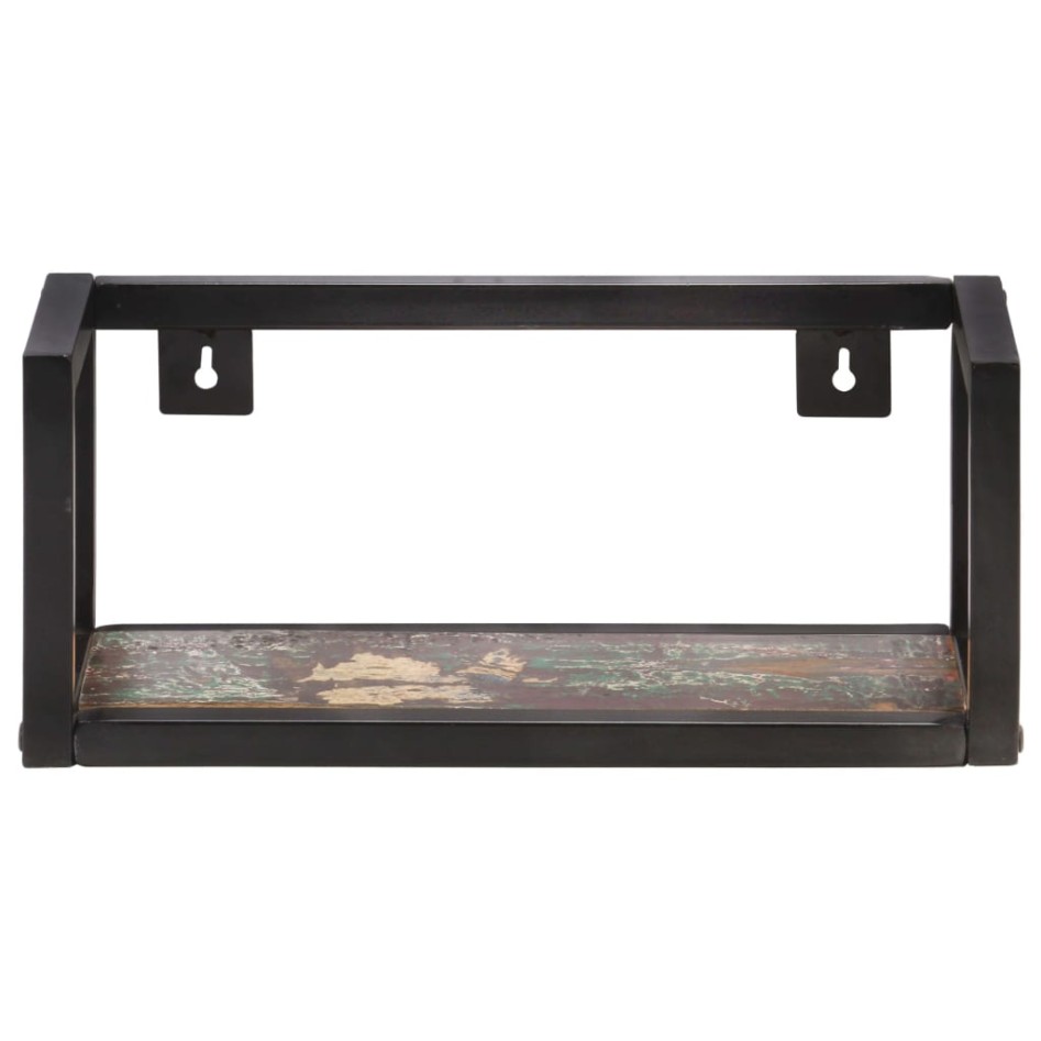 Estantes de pared 2 unidades 40 cm madera maciza