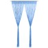 Cortina de macramé algodón azul 140x240