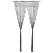 Cortina de macramé algodón gris antracita 140x240 cm