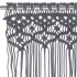Cortina de macramé algodón gris antracita 140x240
