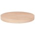 Superficie de mesa redonda madera de roble sin tratar Ø40x4