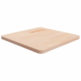 Tablero de mesa cuadrada madera roble sin tratar 50x50x2,5