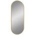Espejo de pared ovalado dorado 60x25