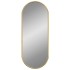 Espejo de pared ovalado dorado 60x25