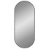 Espejo de pared ovalado negro 70x30