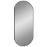Espejo de pared ovalado negro 70x30