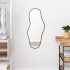 Espejo de pared negro 80x35