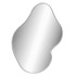 Espejo de pared plateado 60x50
