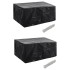 Funda de muebles de jardín 2 uds set ratán 4 personas 8