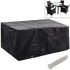 Funda de muebles de jardín 2 uds set ratán 4 personas 8