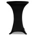 Mantel elástico para mesa alta 4 unidades negro Ø80