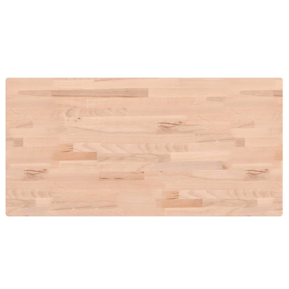 Tablero rectangular de madera maciza de haya 80x40x1,5