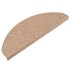 Alfombrilla autoadhesiva de escalera 15 uds beige