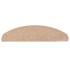 Alfombrilla autoadhesiva de escalera 15 uds beige