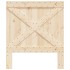 Cabecero de madera maciza de pino 90x104