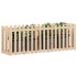 Arriate elevado jardín con valla madera maciza pino