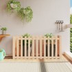 Arriate elevado jardín con valla madera maciza pino 150x50x70cm