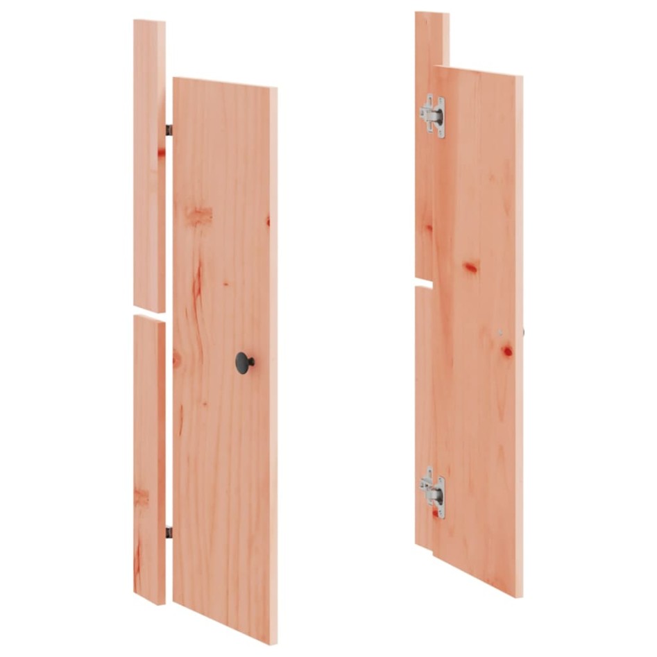 Puertas cocina exterior 2 uds madera maciza Douglas 50x9x82