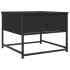Mesa de centro madera de ingeniería negra 51x51x40