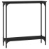 Mesa consola madera de ingeniería negra 75x22,5x75