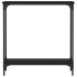Mesa consola madera de ingeniería negra 75x22,5x75