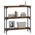 Mesa consola madera de ingeniería marrón roble 75x22,5x75