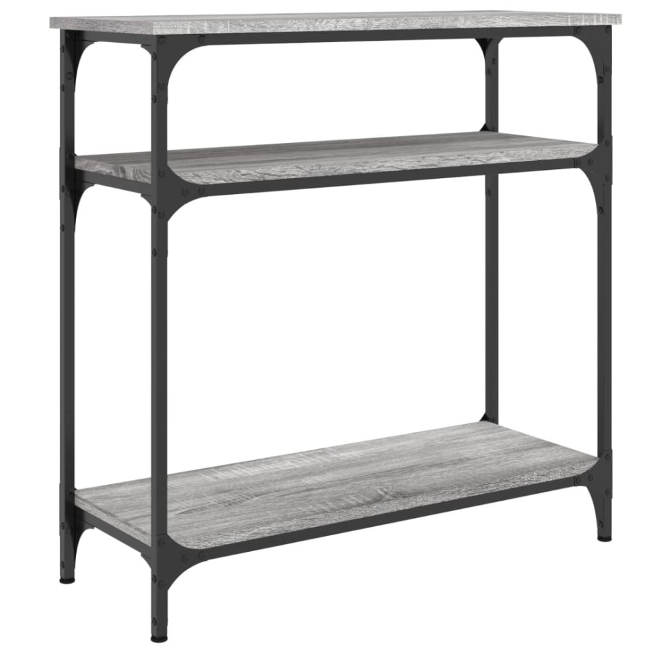 Mesa consola madera de ingeniería gris Sonoma 75x29x75