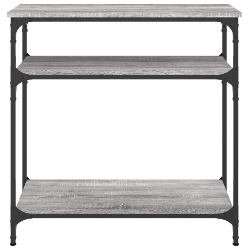Mesa consola madera de ingeniería gris Sonoma 75x29x75