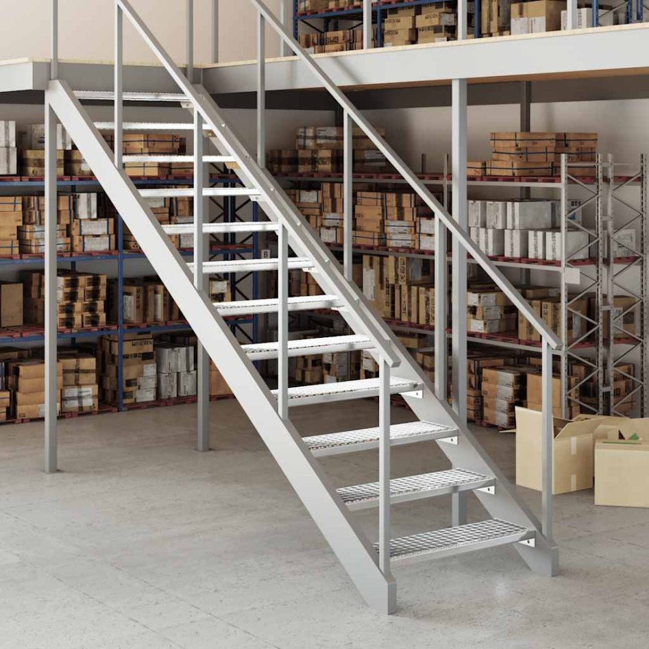 Peldaño de rejilla acero galvanizado 80x24x7