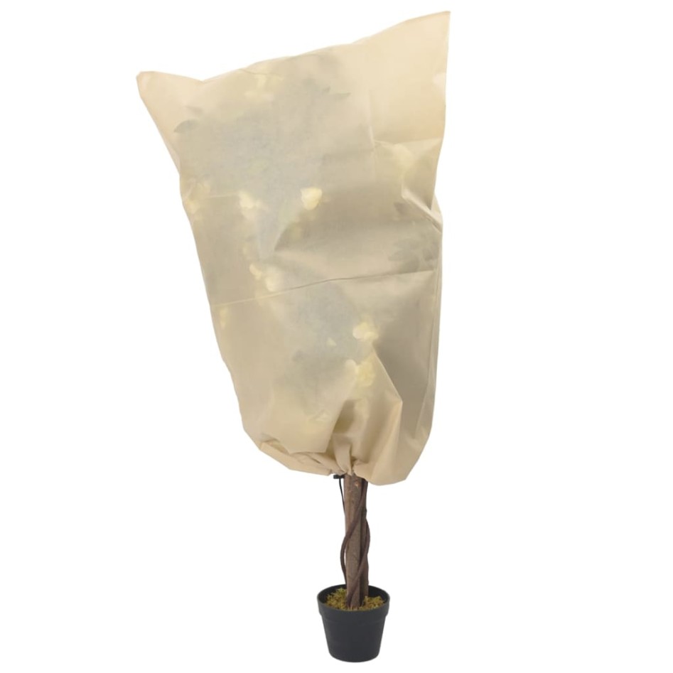 Cubiertas para plantas con cordón 12 uds 70 g/m² 0,8x1
