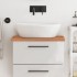 Encimera de baño madera maciza de haya 60x40x2,5