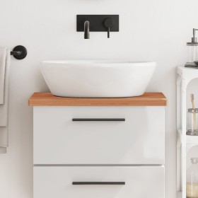 Encimera de baño madera maciza de haya 60x40x2,5
