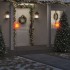 Lámpara de Navidad con LED y estaca tierra plegable roja 57