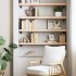 Estante de pared madera maciza de haya 100x20x4