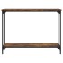 Mesa consola madera de ingeniería roble ahumado 101x30,5x75