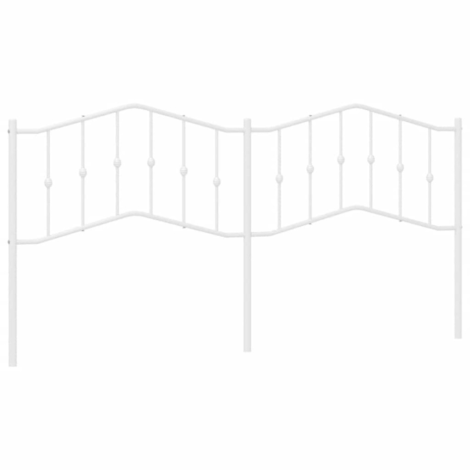 Cabecero de metal blanco 193