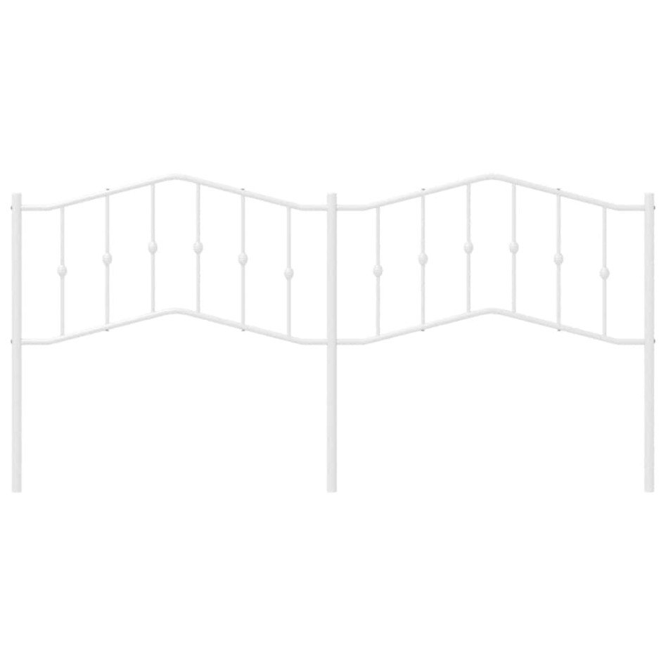 Cabecero de metal blanco 193