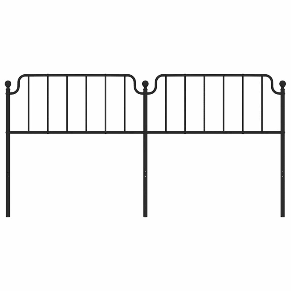 Cabecero de metal negro 193