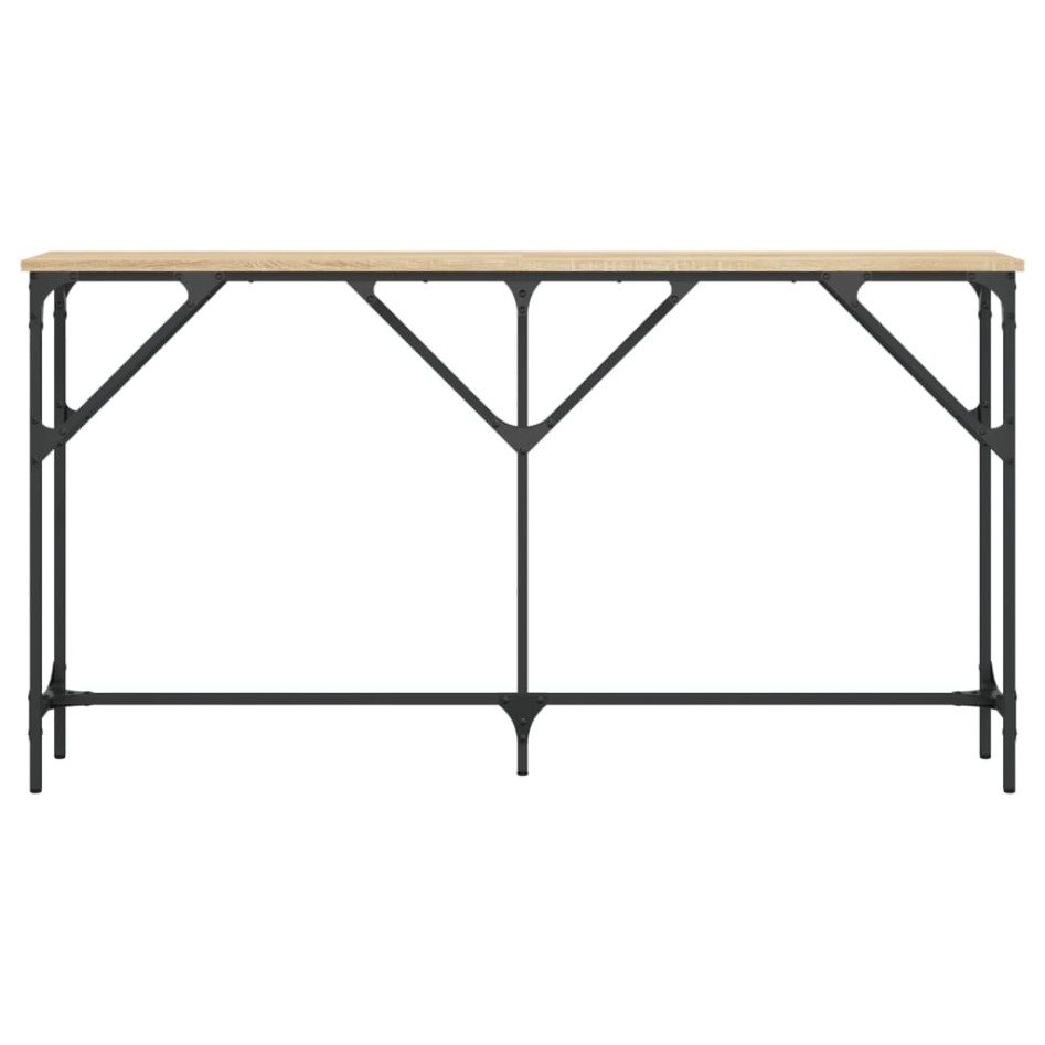 Mesa consola madera de ingeniería roble Sonoma 140x23x75