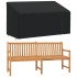 Cubierta de banco de 3 plazas Oxford 420D negro 175x85x68/94