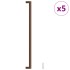 Tiradores para armarios 5 uds acero inoxidable bronce 480