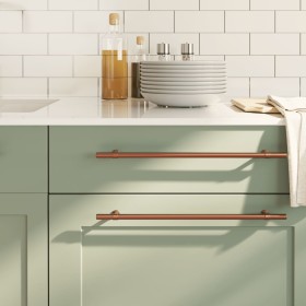 Tiradores para armarios 10 uds acero inoxidable bronce 320