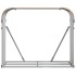 Leñero de acero galvanizado marrón claro 120x45x100