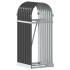 Leñero de acero galvanizado gris antracita 40x45x100