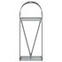 Leñero de acero galvanizado gris antracita 40x45x100