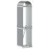 Leñero de acero galvanizado gris claro 40x45x170