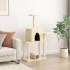 Rascador para gatos con postes de sisal color crema 122