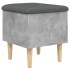 Banco con almacenaje madera ingeniería gris hormigón