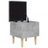 Banco con almacenaje madera ingeniería gris hormigón