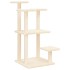 Postes rascadores para gatos con plataformas crema 98,5